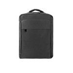 Sac à dos matelassé en polyester recyclé pour ordinateur 15,6” couleur gris foncé première vue