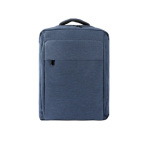 Sac à dos matelassé en polyester recyclé pour ordinateur 15,6” couleur bleu marine première vue