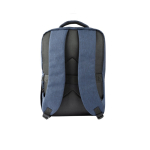 Sac à dos matelassé en polyester recyclé pour ordinateur 15,6” couleur bleu marine deuxième vue