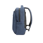 Sac à dos matelassé en polyester recyclé pour ordinateur 15,6” couleur bleu marine troisième vue