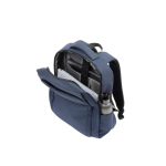 Sac à dos matelassé en polyester recyclé pour ordinateur 15,6” couleur bleu marine quatrième vue