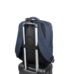 Sac à dos matelassé en polyester recyclé pour ordinateur 15,6” couleur bleu marine cinquième vue