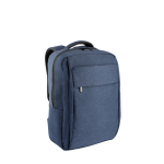 Sac à dos matelassé en polyester recyclé pour ordinateur 15,6” couleur bleu marine