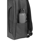 Sac à dos en polyester recyclé déperlant pour PC 17,3” couleur noir sixième vue