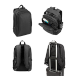 Sac à dos en polyester recyclé déperlant pour PC 17,3'' diverses couleurs