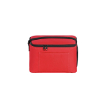 Sac isotherme en polyester recyclé avec bandoulière réglable 6L couleur rouge première vue