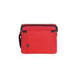 Sac isotherme en polyester recyclé avec bandoulière réglable 7 L couleur rouge deuxième vue