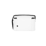 Sac isotherme en polyester recyclé avec bandoulière réglable 6L couleur blanc deuxième vue