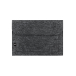 Housse en feutre recyclé avec compartiment pour ordinateur 14” couleur gris foncé