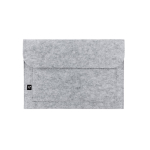 Housse en feutre recyclé avec compartiment pour ordinateur 14” couleur gris clair