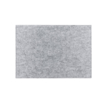 Housse en feutre recyclé avec compartiment pour ordinateur 14” couleur gris clair