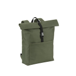 Sac à dos polyvalent avec fermeture roulante pour ordinateur 17,3” couleur vert foncé