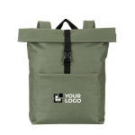 Sac à dos polyvalent avec fermeture roulante pour ordinateur 17,3” avec zone d'impression
