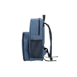 Sac à dos isotherme pique-nique en polyester recyclé avec ustensiles couleur bleu quatrième vue