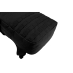 Sac à dos militaire en polyester recyclé avec sangles et insigne couleur noir Huitième vue