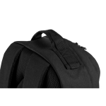 Sac à dos militaire en polyester recyclé avec sangles et insigne couleur noir