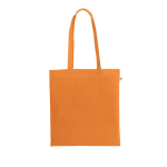 Sac de courses en coton biologique avec longues anses 140 g/m² couleur orange