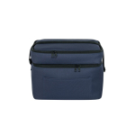 Sac isotherme en polyester recyclé avec bandoulière réglable 12L couleur bleu première vue