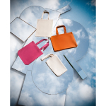 Sac de courses en coton recyclé et polyester à anses longues 280 g/m² première vue