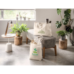 Sac de courses en coton recyclé et polyester à anses longues 280 g/m² vue d'ambiance