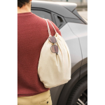 Sac à dos en corde naturel entièrement en coton 140 g/m² vue d'ambiance