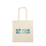 Sac polyvalent naturel en coton et polyester avec anses 140 g/m² avec zone d'impression