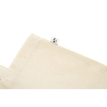 Sac de courses en coton bio avec anses longues 140 g/m² couleur naturel quatrième vue