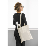 Sac de courses en coton bio avec anses longues 140 g/m² vue d'ambiance
