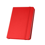 Carnet à couverture rigide partiellement recyclé A5 pages lignées couleur rouge