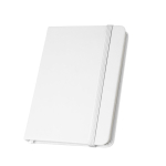 Carnet à couverture rigide partiellement recyclé A5 pages lignées couleur blanc