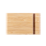Support pour téléphone en bambou avec deux fentes de chaque côté couleur naturel deuxième vue