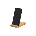 Support pour téléphone en bambou avec deux fentes de chaque côté couleur naturel quatrième vue