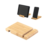 Support pour téléphone en bambou avec deux fentes de chaque côté diverses couleurs