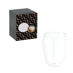 Verre en verre avec isolation d’air à double paroi 350ml diverses couleurs