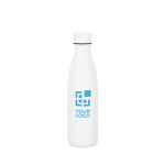 Bouteille isotherme en acier inoxydable avec bouchon antifuite 520ml avec zone d'impression