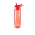 Bouteille de sport en RPET avec finition translucide brillante 750ml couleur rouge première vue
