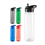 Bouteille de sport en RPET avec finition translucide brillante 750ml diverses couleurs