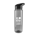 Bouteille de sport en RPET avec finition translucide brillante 750ml avec zone d'impression