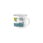Tasse en céramique idéale pour la sublimation capacité 280ml couleur blanc image avec logo