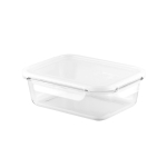 Boîte hermétique en verre borosilicate capacité 1L couleur blanc première vue