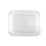 Boîte hermétique en verre borosilicate capacité 1L couleur blanc deuxième vue