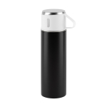 Bouteille en acier inoxydable à double paroi avec finition mate 490ml couleur noir première vue