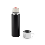Bouteille en acier inoxydable à double paroi avec finition mate 490ml couleur noir