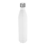 Bouteille en inox idéale pour la sublimation à double paroi 1L couleur blanc première vue