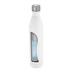 Bouteille en inox idéale pour la sublimation à double paroi 1L couleur blanc