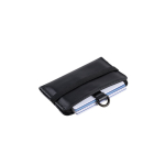Portefeuille avec blocage RFID pour transporter cartes et pièces couleur noir deuxième vue