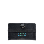Portefeuille avec blocage RFID pour transporter cartes et pièces avec zone d'impression