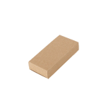 Porte-clés élégant en PU avec anneau en métal et boîte en papier kraft avec boîte