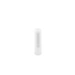 Baume à lèvres végan à la vanille avec emballage transparent couleur blanc
