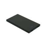 Batterie externe fine et résistante en acier inoxydable 5 000 mAh couleur noir